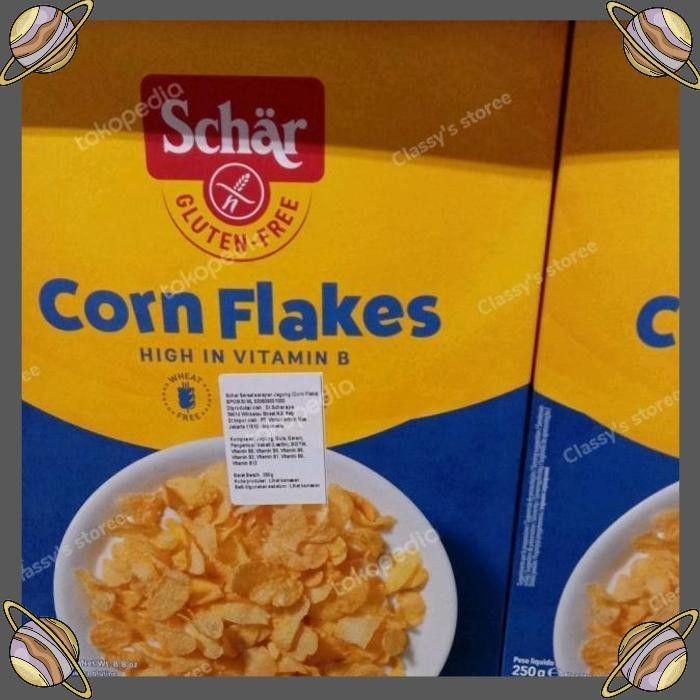 

[CLS] CORN FLAKES SCHAR GLUTEN FREE 250 GR/SEREAL SARAPAN JAGUNG