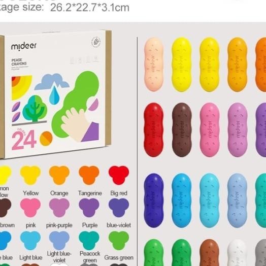

Deer Beeswax Peas Crayon 24Pc Non Toxic Crayon Aman Anak