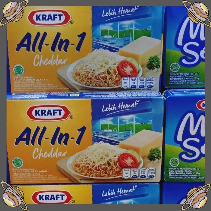 

[CLS] KRAFT CHEDDAR ALL IN 1 165 GR/KEJU CHEDDAR