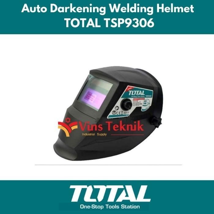 Auto Darkening Welding Helmet Total Tsp9306 Helm Kedok Las Otomatis