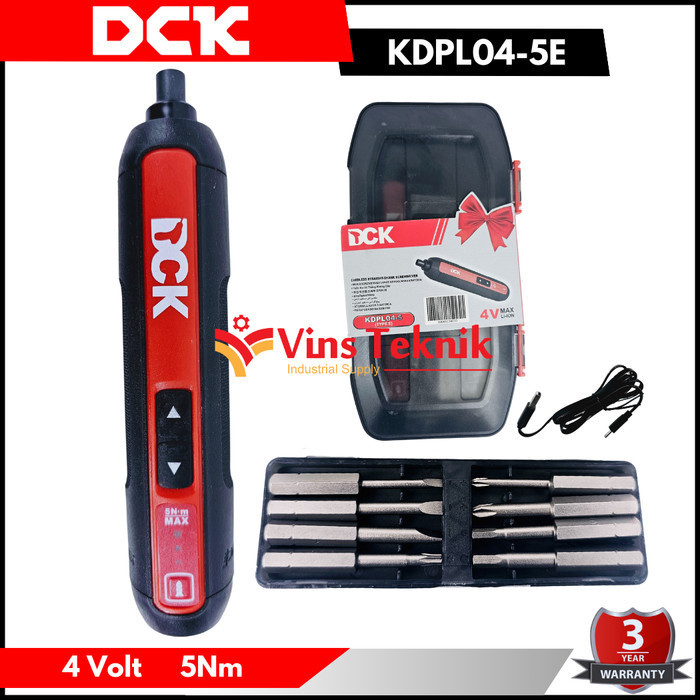 Mesin Bor Obeng Baterai Cordless Screw Driver Dck Kdpl04-5E Kdpl 04-5