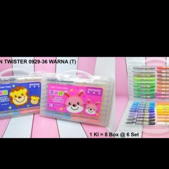 

Habisinstok Crayon Silky Twister Donic 36 Warna Setara Grasp Medium