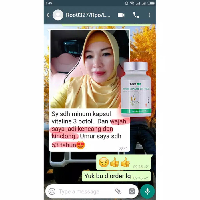 Suplemen Pemutih Badan / Pemutih Badan Tiens / Vitaline Softgel Tiens
