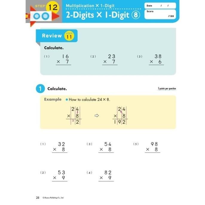 

Buku Anak - Kumon - Math Boosters: Multiplication & Division (Grd 2-4) CS81