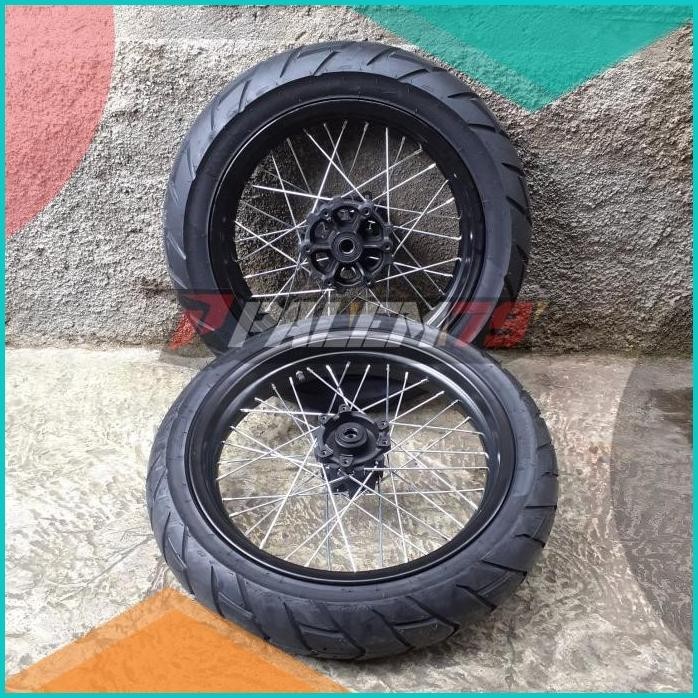 Wheelset WR 155 Supermoto Banset 110 140 Wr155 Ban Velg Expedition 8JV