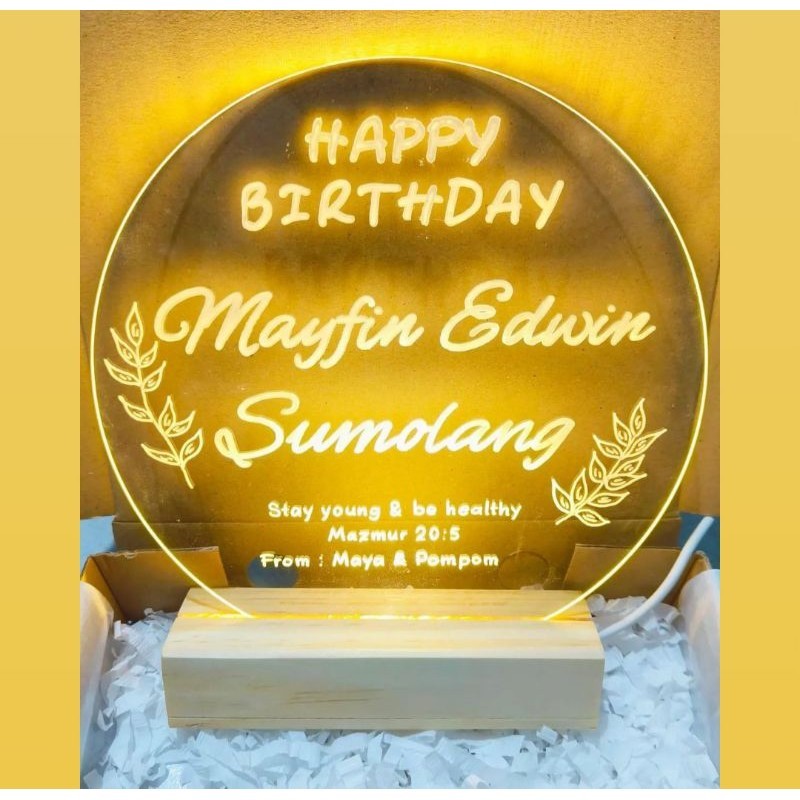 

Gift box / akrilik lettering custom / frame / kado hadiah