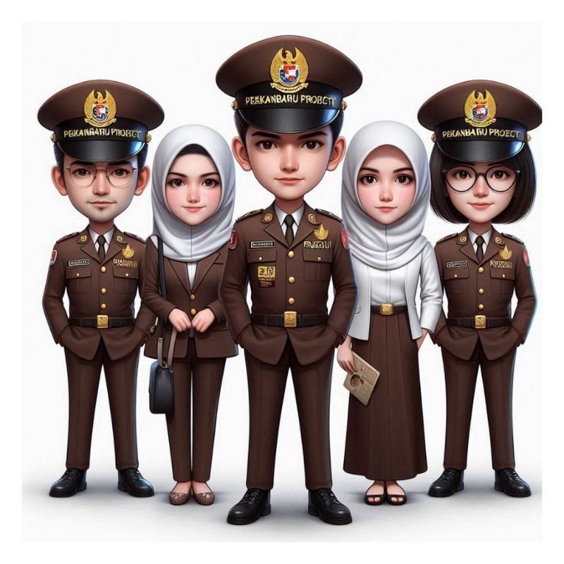 JASA EDIT FOTO WAJAH KARIKATUR TIM POLISI TIM KERJA