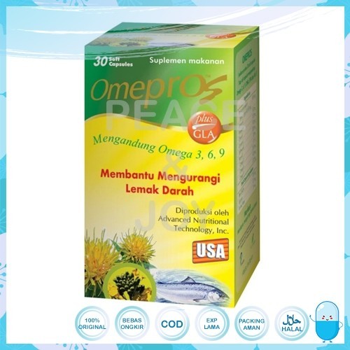 OMEPROS SUPLEMEN MAKANAN ISI 30 KAPSUL MEMBANTU MENGURANGI LEMAK DARAH DIJAMIN ORIGINAL