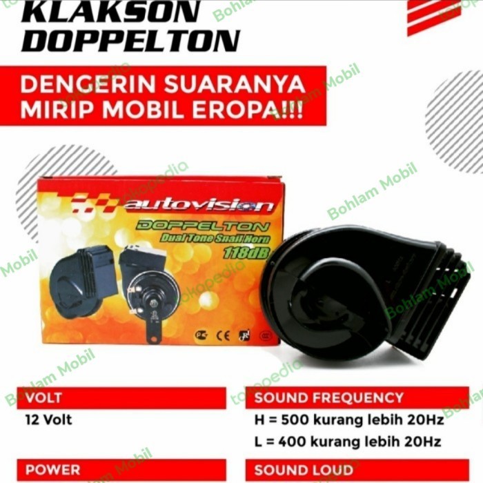 AUTOVISION DOPPELTON DUAL TONE SNAIL HORN 118DB