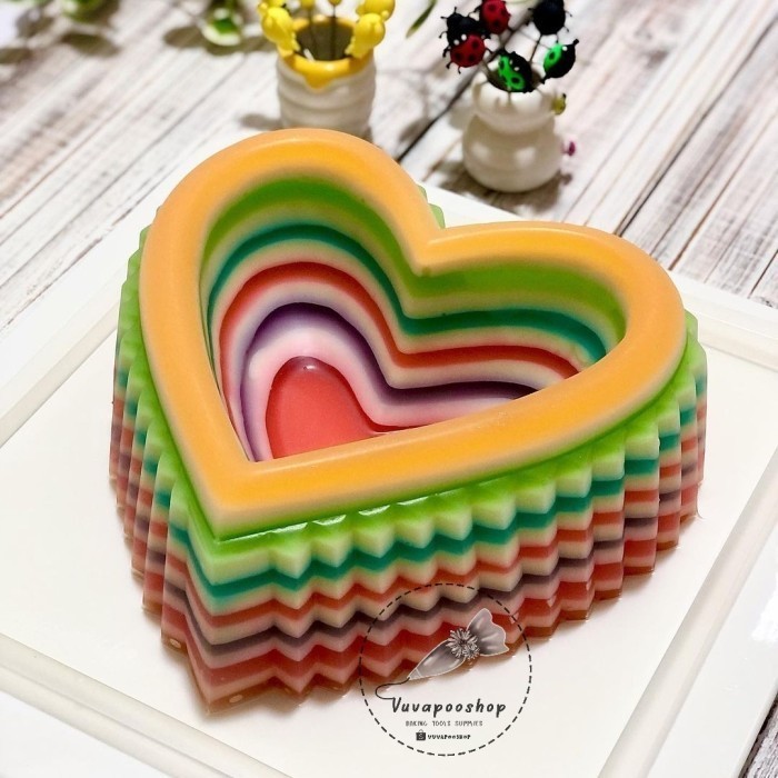 Cetakan Puding Unique Love / Cetakan Puding Hati / Cetakan Puding Love