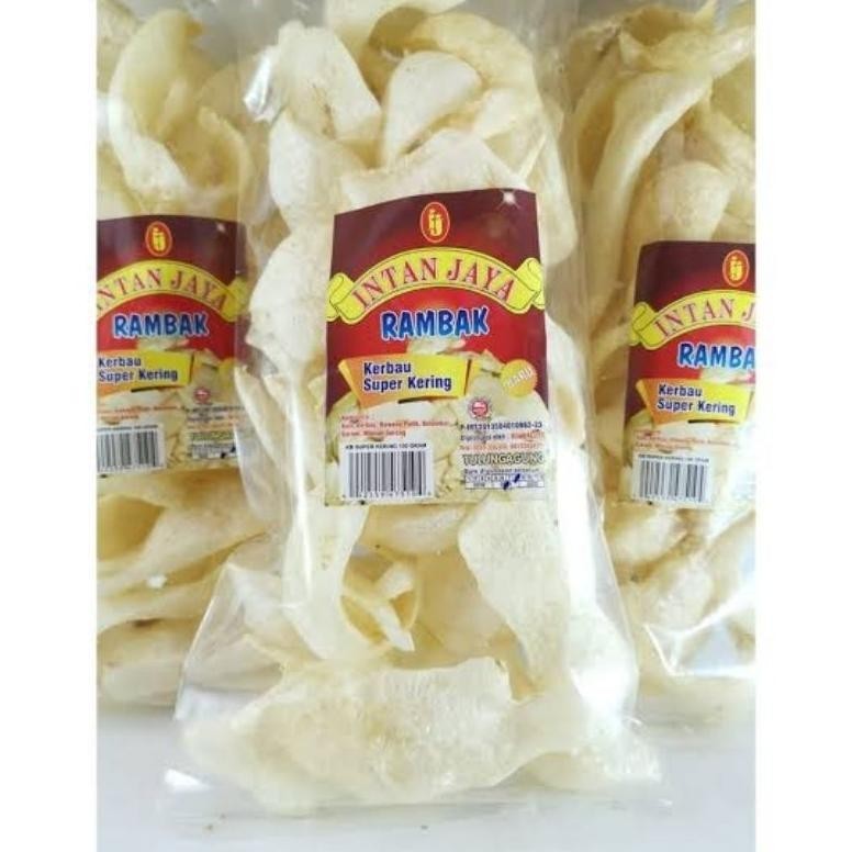 

Super Sale KERUPUK RAMBAK INTAN JAYA KERBAU SUPER KERING 100 GRAM Murah