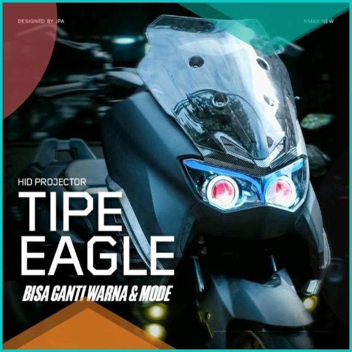 Headlamp Lampu Depan Projie Bluetooth All New Nmax 2020-2023 Reflektor