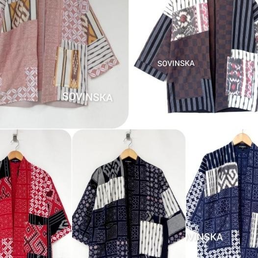 By Sovinska Outer Batik Dan Tenun Wanita O 2 (S, M, L, Xl)