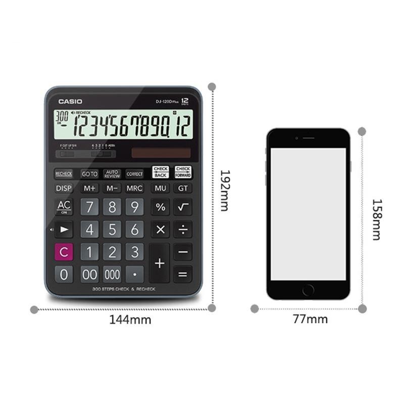 

He13 [Promosi Mulai Sekolah]Kalkulator Scientific Casio Dj-120D Plus/Mj-120D Plus Kalkulator Meja Check Correct 100% Asli Cuci Gudang