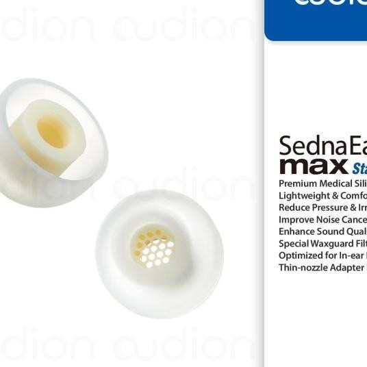 Azla Sednaearfit Max Standard | Medical Silicone Eartips For Iem & Tws