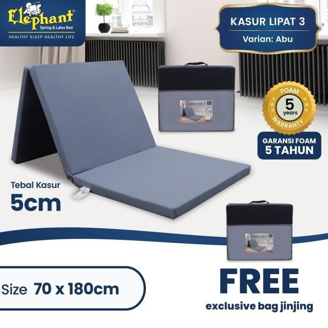 Kasur Lantai Lipat Tiga Elephant ,