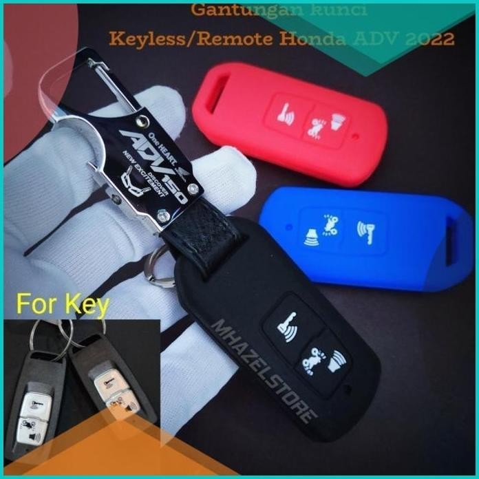 gantungan kunci remote keyless motor honda adv 150 logo terbaru 2022up