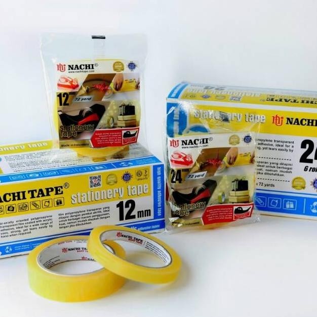 

TERMURAH Lakban selotip st nachi 1 x 72 stationery tape murah berkualitas gk-61