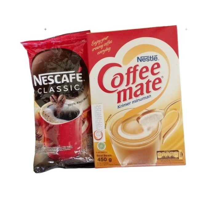 

Nescafe Classic Vending 120Gr + Nestle Coffee Mate Creamer 450Gr