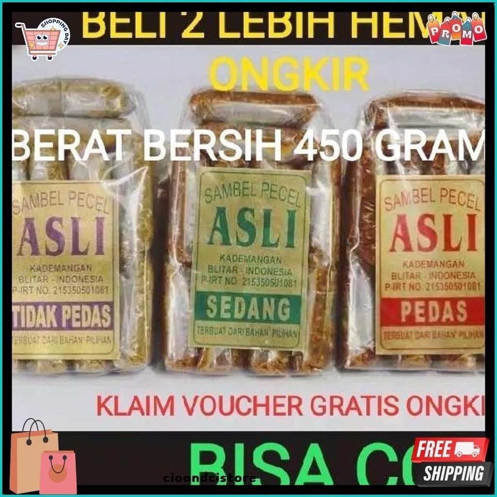 

Sambel Pecel Asli Blitar / Sambal Pecel Asli 450 Gram (Cod)