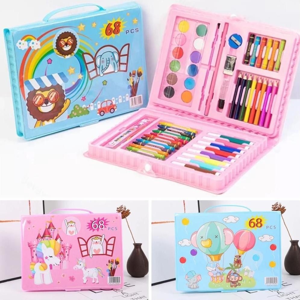 

Big Sale Crayon Set 68Pcs / Krayon Mewarnai Anak 68Pcs / Pensil Warna Set 68 Pcs / Art Set 68 Pcs / Crayon Set 68 Pcs / Drawing Set 68 Pcs / Set Krayon Mewarnai Dan Melukis Lengkap Dengan Cat Air 8.8