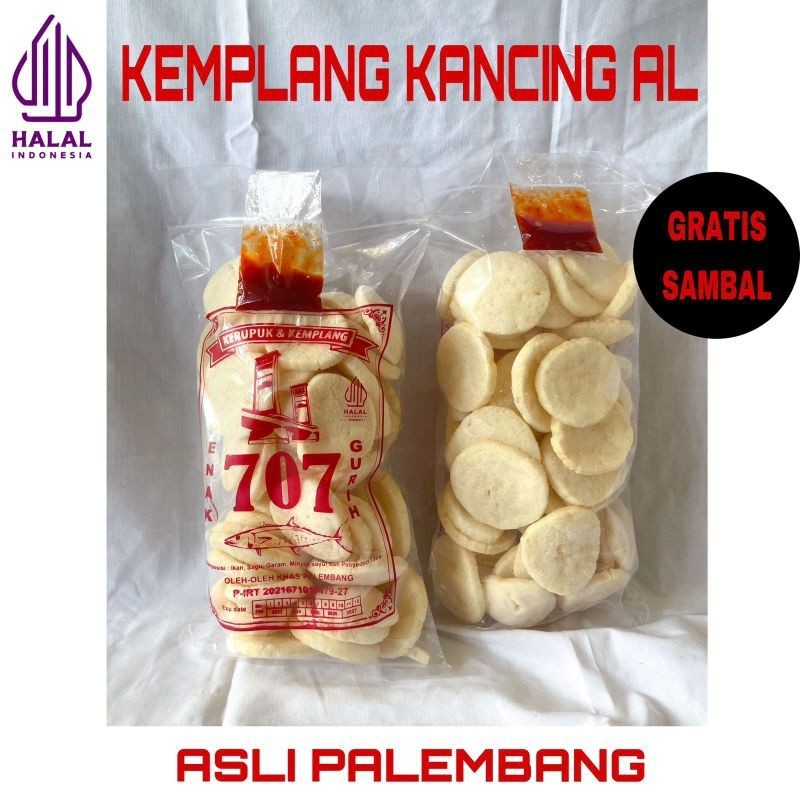 

KEMPLANG KANCING AL 707/KERUPUK KANCING AL/KEMPLANG IKAN TENGGIRI /KUALITAS NO.2 ASLI PALEMBANG