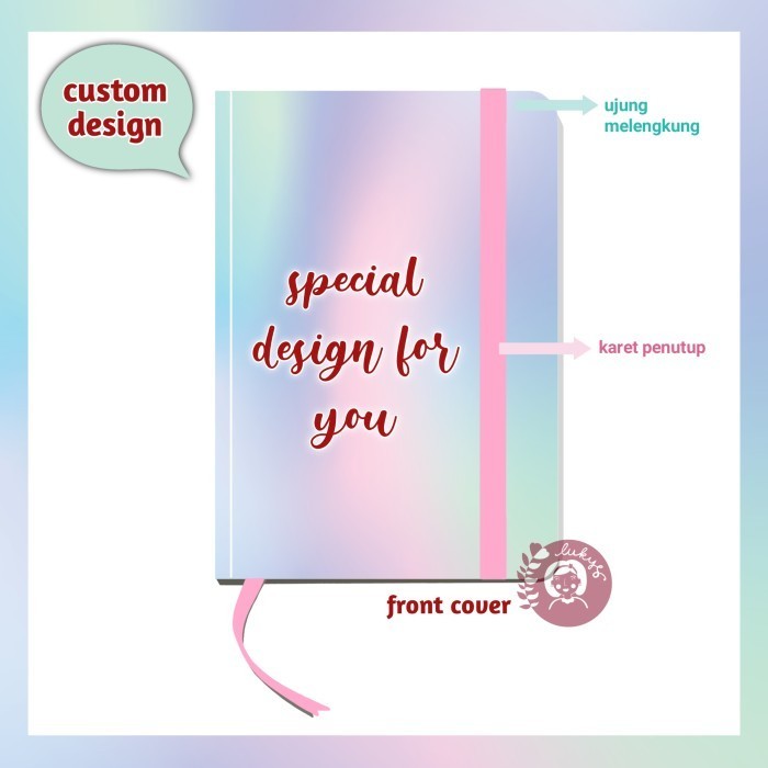 

Notebook A5 Custom Cover Ilustrasi (Isi: Lux Cream;Jilid: Benang/Ring)