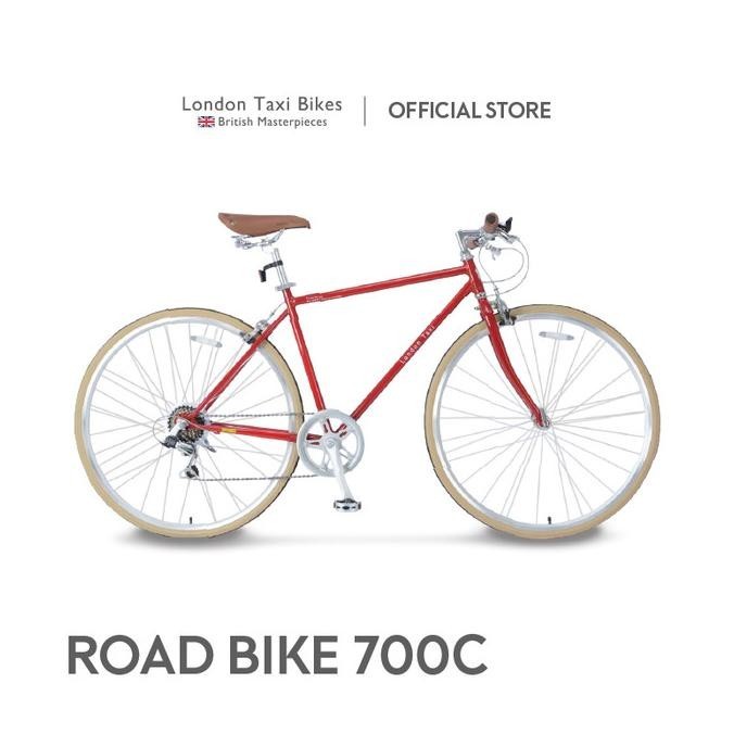 Sepeda London Taxi Road Bike 700C - Red Original