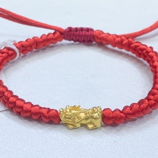 Gelang Tali Bunga Emas 999% 24Karat Pixiu