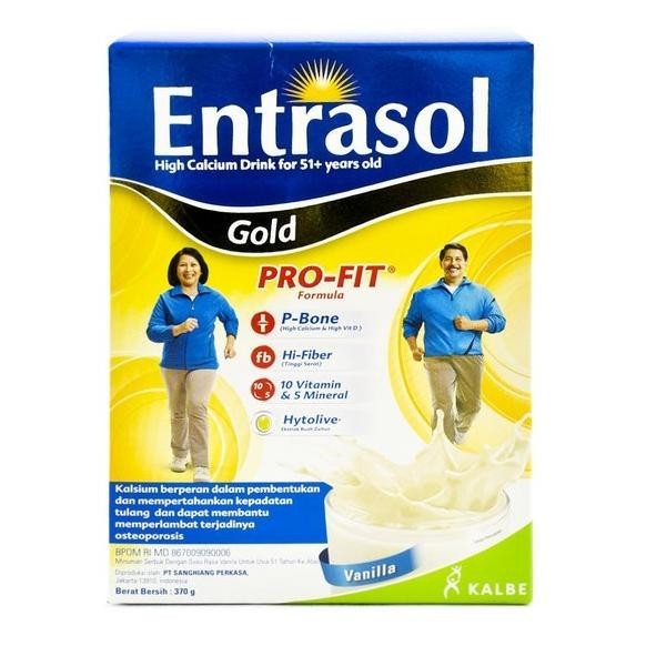 

ENTRASOL Gold Pro-Fit Vanilla 370gr for 51 Plus Years Old