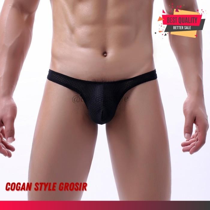 THONG PRIA CELANA DALAM THONG PRIA THONG JALA JARING BLACK