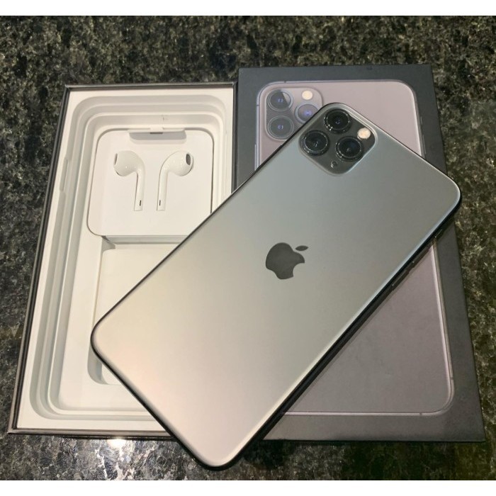 iPhone 11 Pro Max Space Gray 512 GB imei resmi terdaftar kmenperin, sinyal aktif all operator. Garan