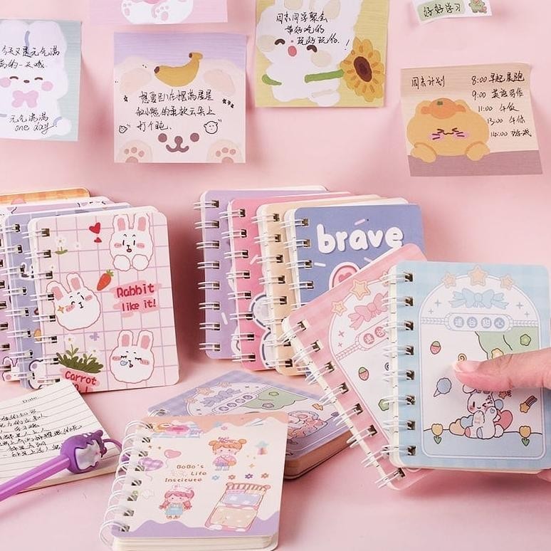 

et-12 CLAIYDREAM Notebook Mini A7 Buku Kecil Catatan Scrapbook Mini Buku Notes Kecil Alat Tulis Sekolah 80 Lembar Sale