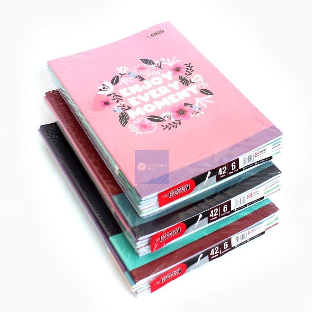 

gd-12 BIG BOSS - buku tulis 42 lembar ( isi 6 Buku ) - Pack Hemat