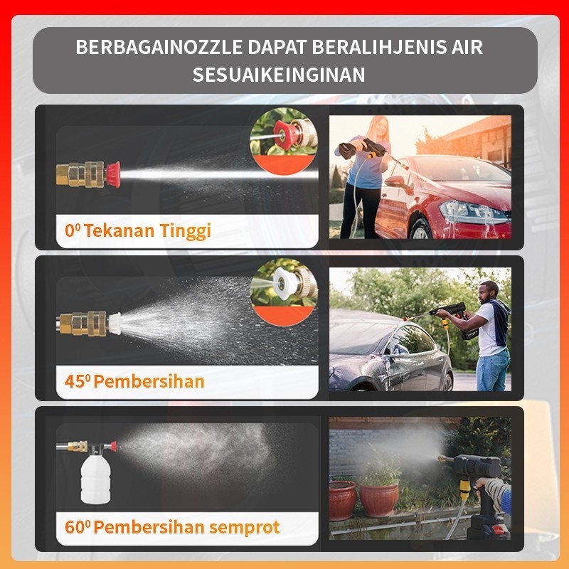 598V mesin cuci mobil jet cleaner cordless semprotan cuci motor alat cuci motor dan mobil a/lat cuci