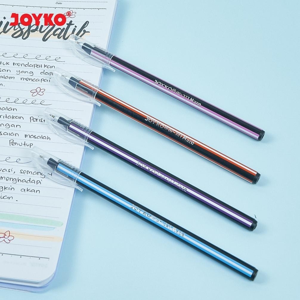 

rwet-23 1 LSN / 12 Pcs Ball Pen Pulpen Pena Joyko BP-327 Maze 0.7 mm Sale