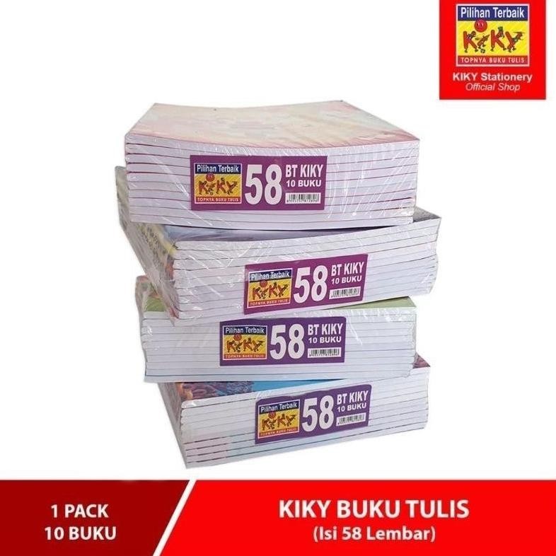 

TR21 (1Pack:10Pcs) KIKY Buku Tulis isi 58 LEMBAR Termurah! Best Seller / Buku Tulis Sekolah Kiky Berkualitas isi 58 Lembar 10 Buku / Buku Tulis Kiky Warna isi 10 buku Terlaris