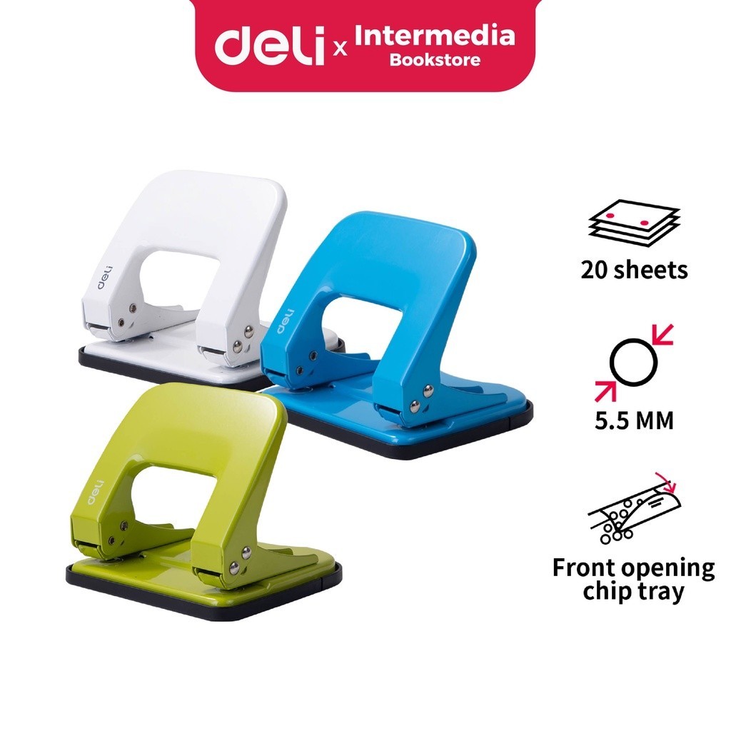 

Deli - Pembolong kertas - Metal Punch E0137 20sheets