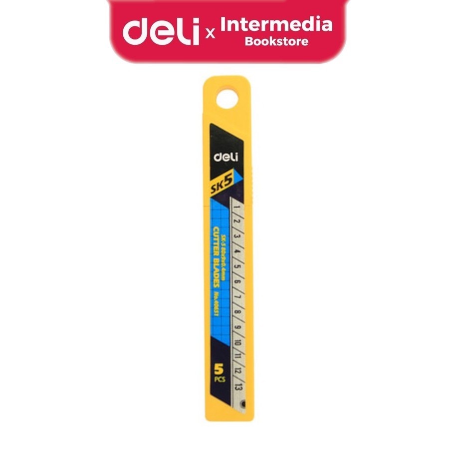 

DELI Isi Ulang Besi/Refill Cutter W40651 anti karat 5pcs Material kuat berkualitas tinggi