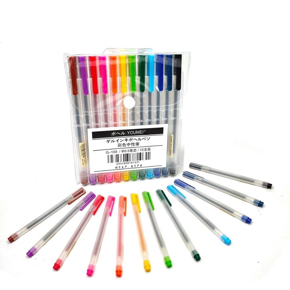

Ur37 Pulpen gel 12warna / 12pcs pulpen gel warna warni / Pulpen YOUMEI G103 Viral