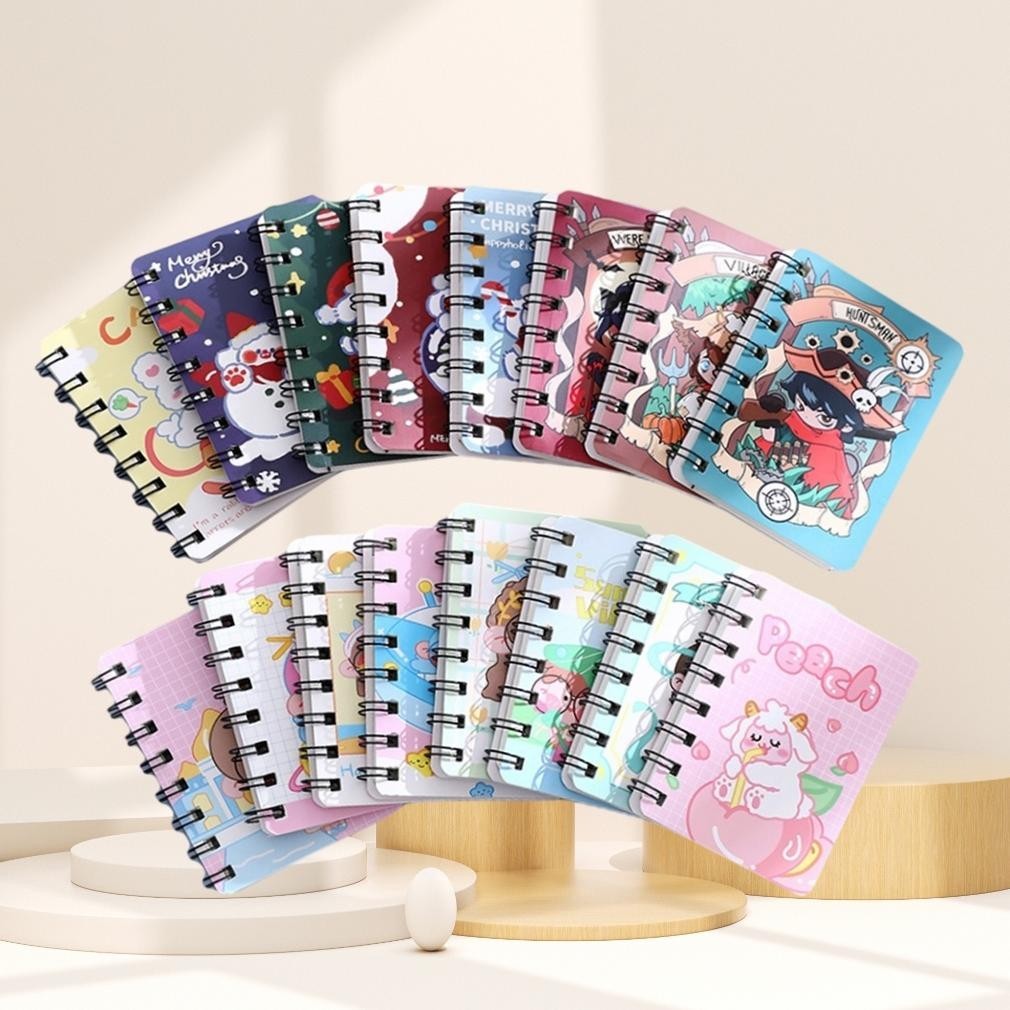

er-56 Gogoland Buku Catatan Kecil Notebook Ring Motif / Notebook Ring Motif / Buku Catatan Ring / Buku Mini Alat Tulis Portable S101 Terlaris