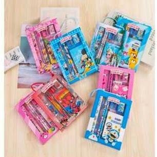 

If56 Alat Tulis Set 6in1 & 7in1 Free Bag Alat Tulis Anak Sekolah Buku Pulpen Penghapus Pengaris Termurah