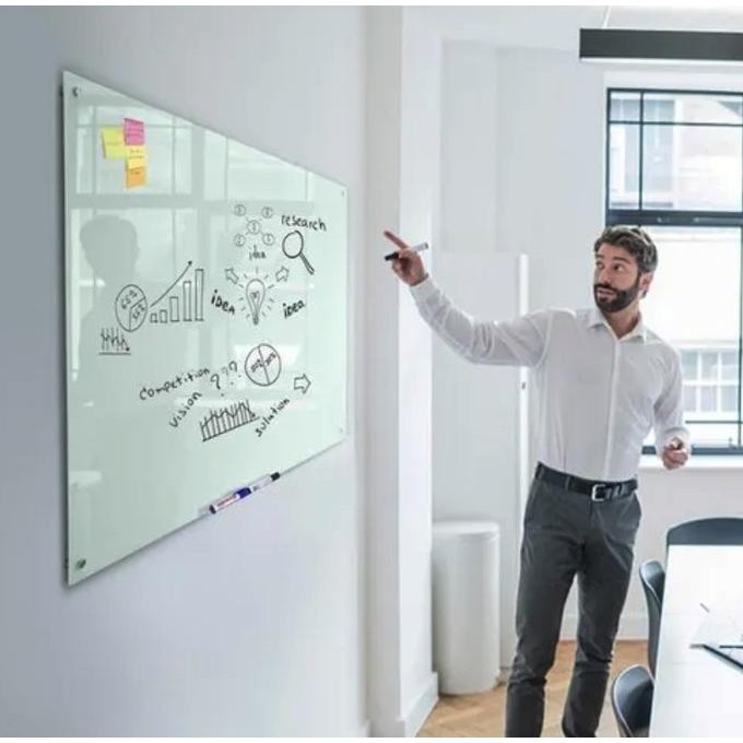 

Glassboard Standing Magnetic 100x150 cm + Ongkir