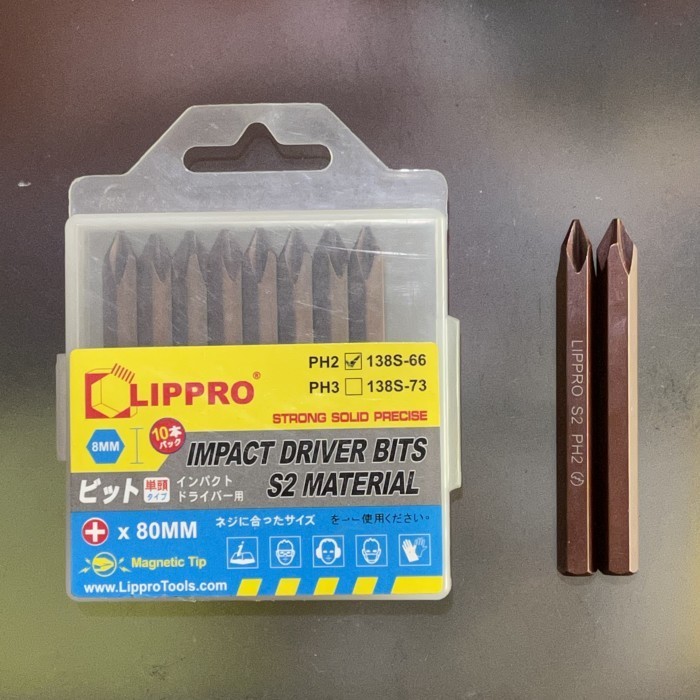 Mata Obeng Ketok PH2 (+) Lippro Impact Screwdriver PH2 Lippro