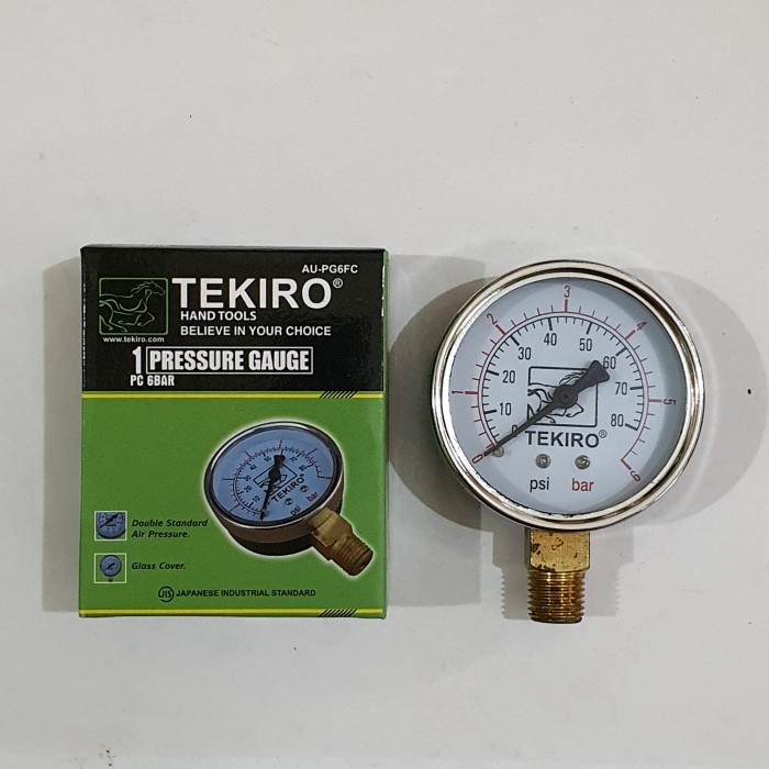 Pengukur Tekanan 6 Bar / Pressure Gauge 6 Bar Tekiro