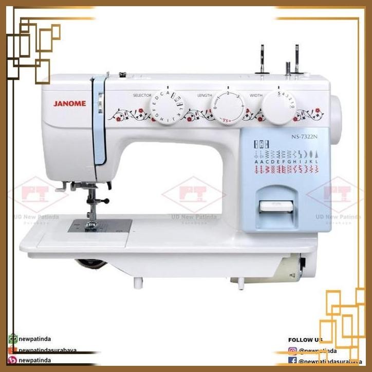 [NPT] Mesin Jahit Semi Portable Janome 7322