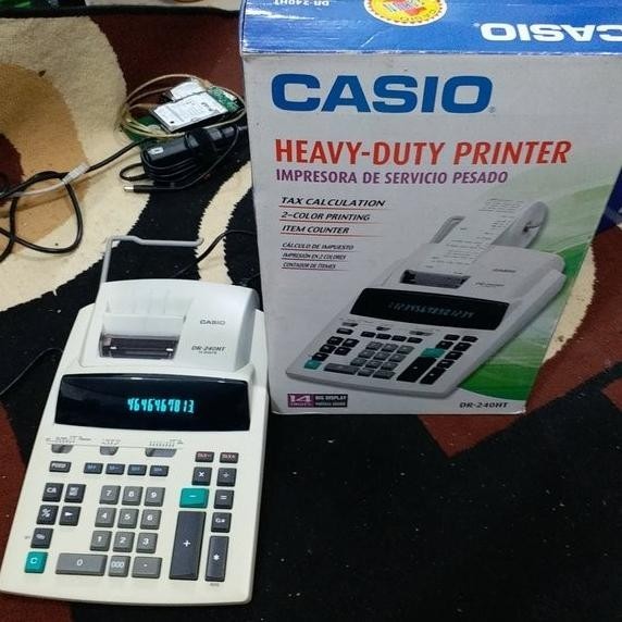 

CASIO DR-240HT Heavy Duty Printing Calculator KALKULATOR PRINT 14Digit