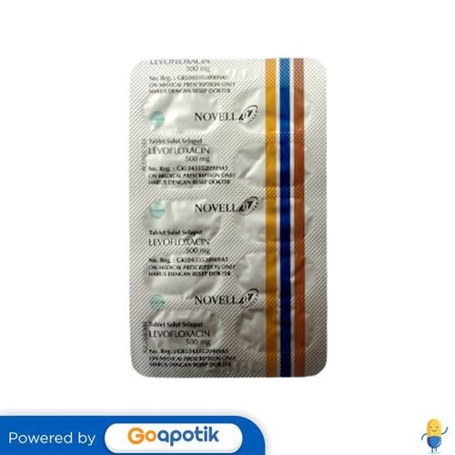 LEVOFLOXACIN NOVELL 500 MG STRIP 10 TABLET