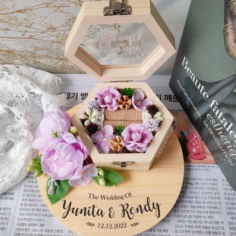 

BISA COD Ringbox Wedding Engagement Kotak Cincin Nikah qw-7
