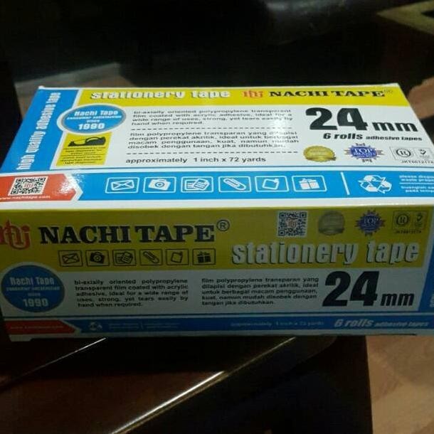 

SALE Lakban selotip st nachi 1 x 72 stationery tape murah berkualitas fg-7